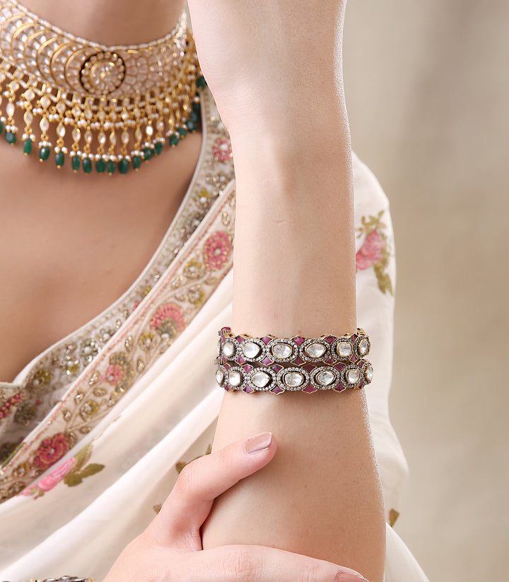 Sarisha Antique Ruby Bangles