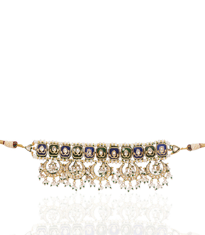DEEKSHA GREEN KUNDAN CHOKER