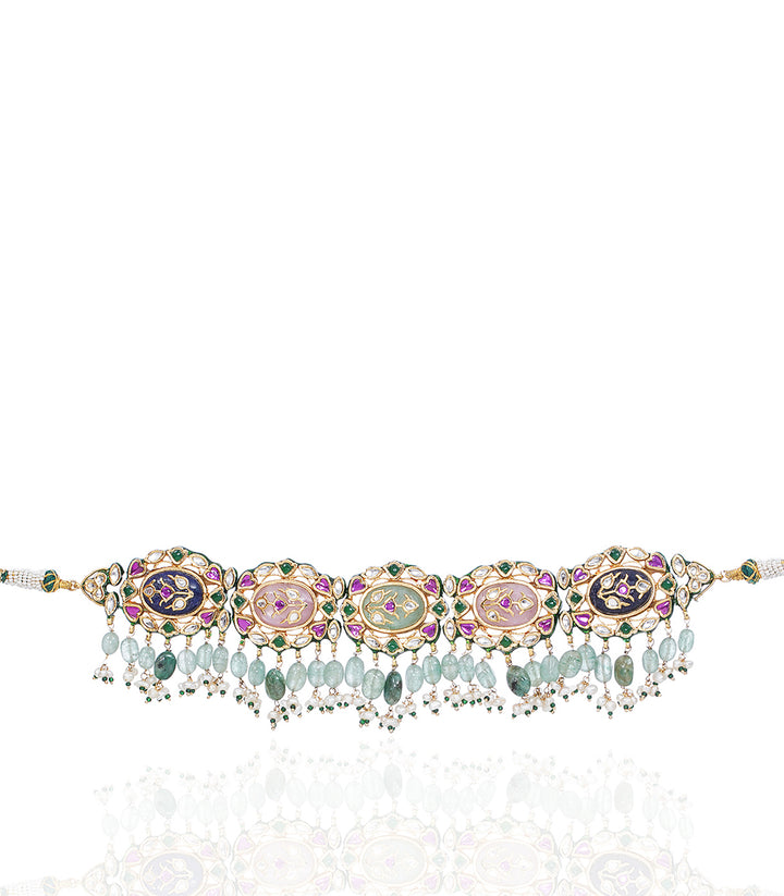 ZEBA NAVRATAN KUNDAN CHOKER
