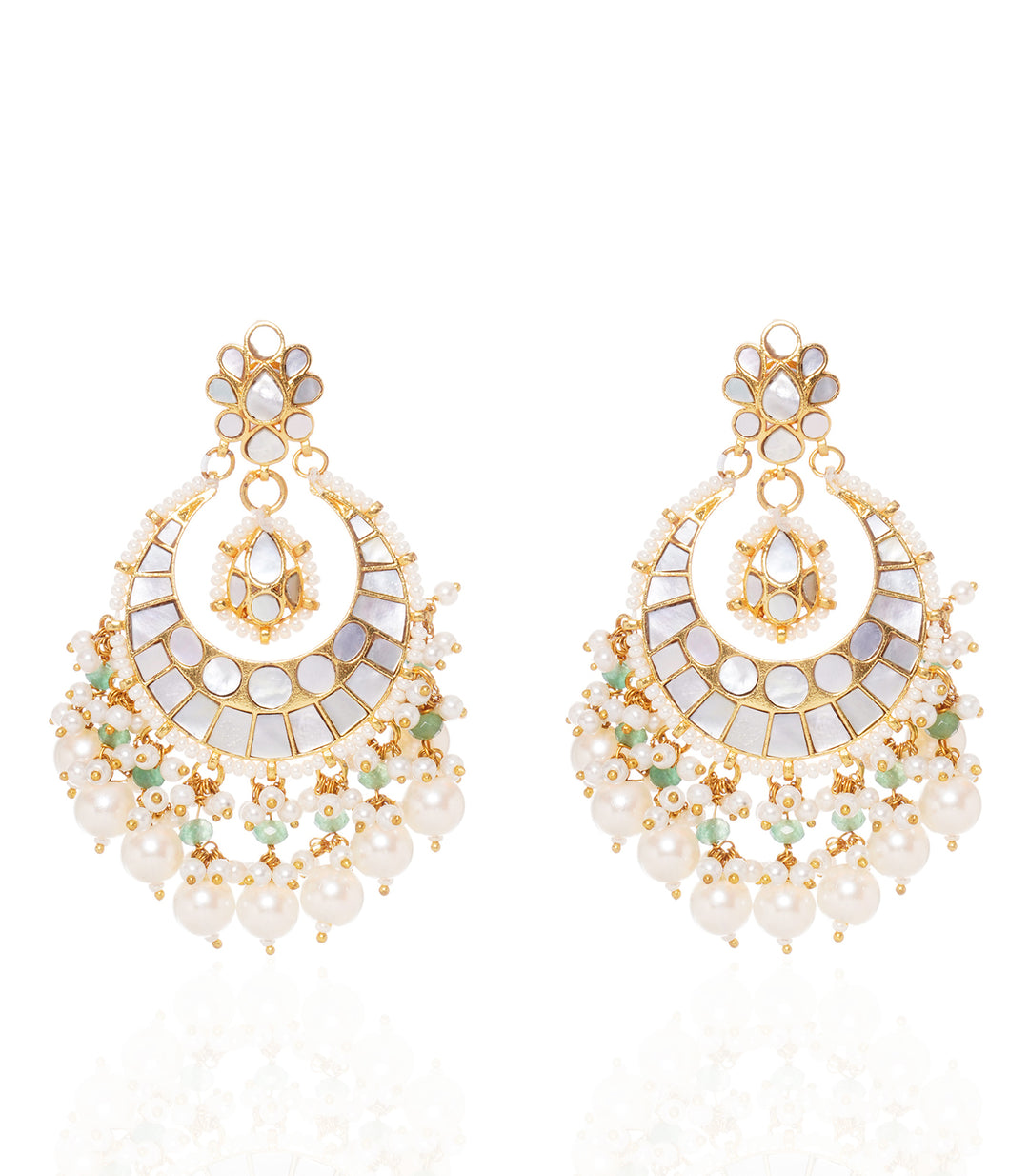 BHAVYA MOTHER OF PEARLS CHANDBALI