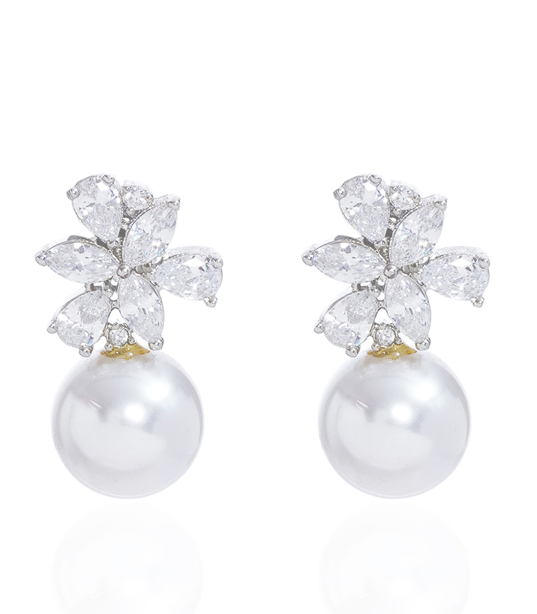 NAINA WHITE ZIRCON STUD