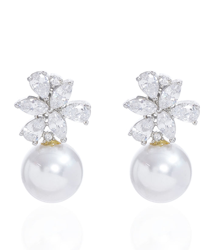 NAINA WHITE ZIRCON STUD