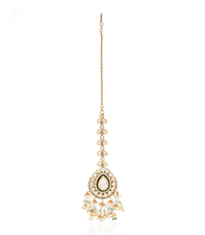 ANAMIKA GREEN KUNDAN TIKA