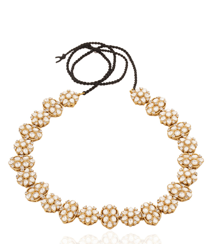 APARNA GOLD PLATED POLKI SHEESH PECH