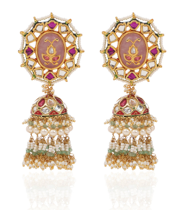 ANIKA RED KUNDAN JHUMKA