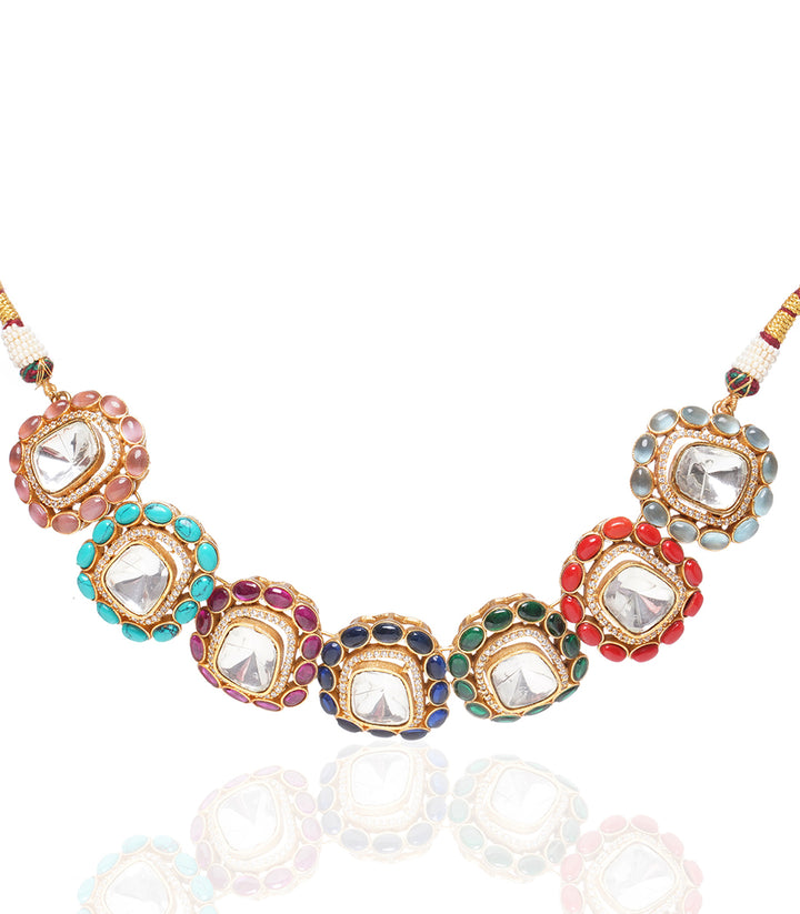 Bhavaprita Navratan Necklace Set