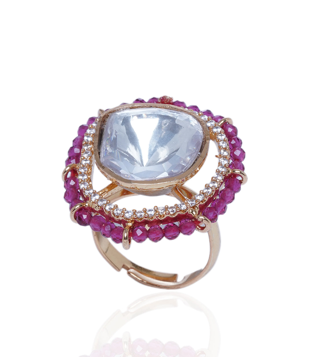 Stuti Ruby Polki Ring