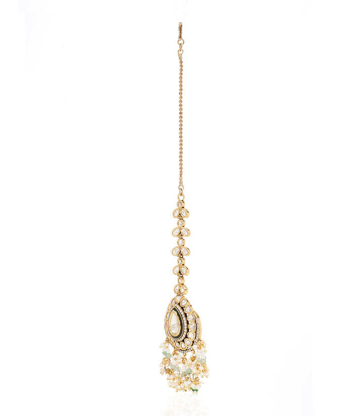 ANAMIKA GREEN KUNDAN TIKA