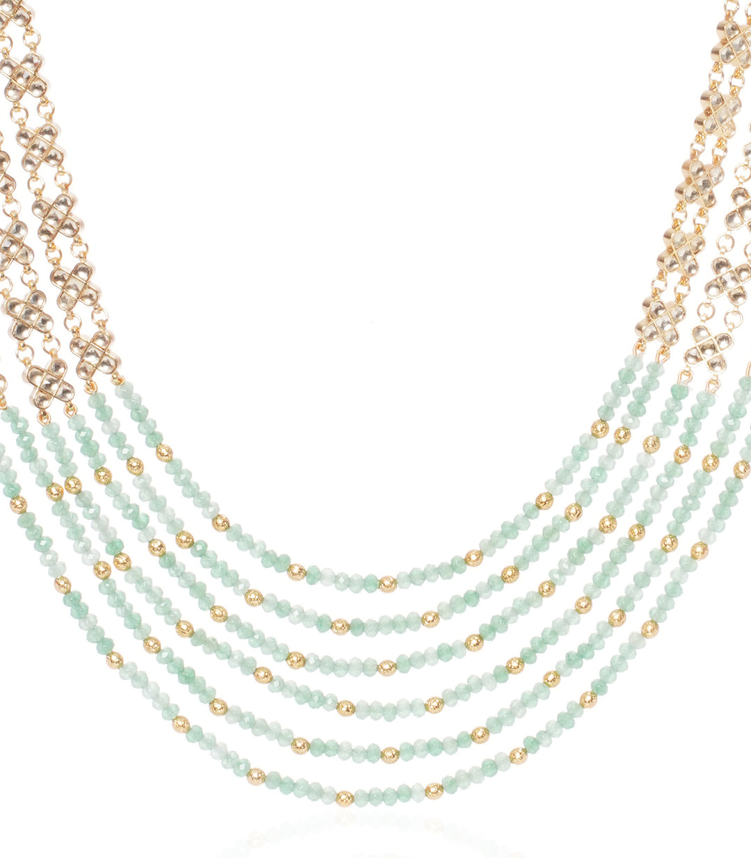 KAHINI GREEN KUNDAN GROOM NECKLACE
