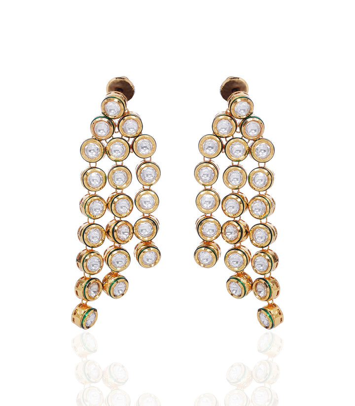 UPADHRITI GOLD PLATED KUNDAN LONG NECKLACE