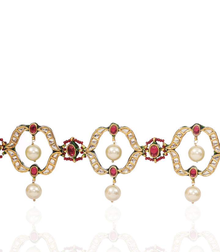 HAMSIKA RED KUNDAN CHOKER