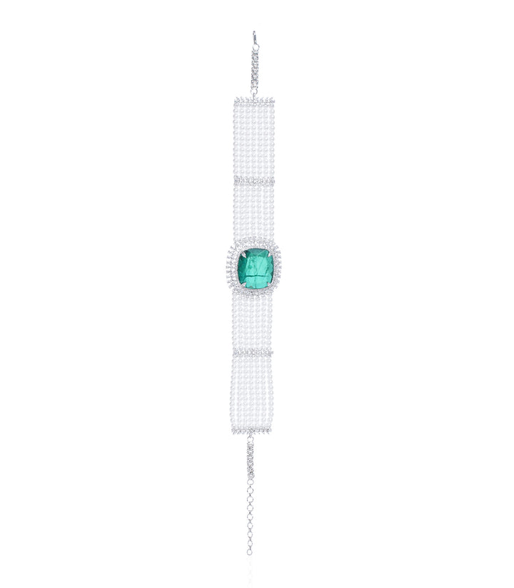 AIMEE MINT ZIRCON CHOKER