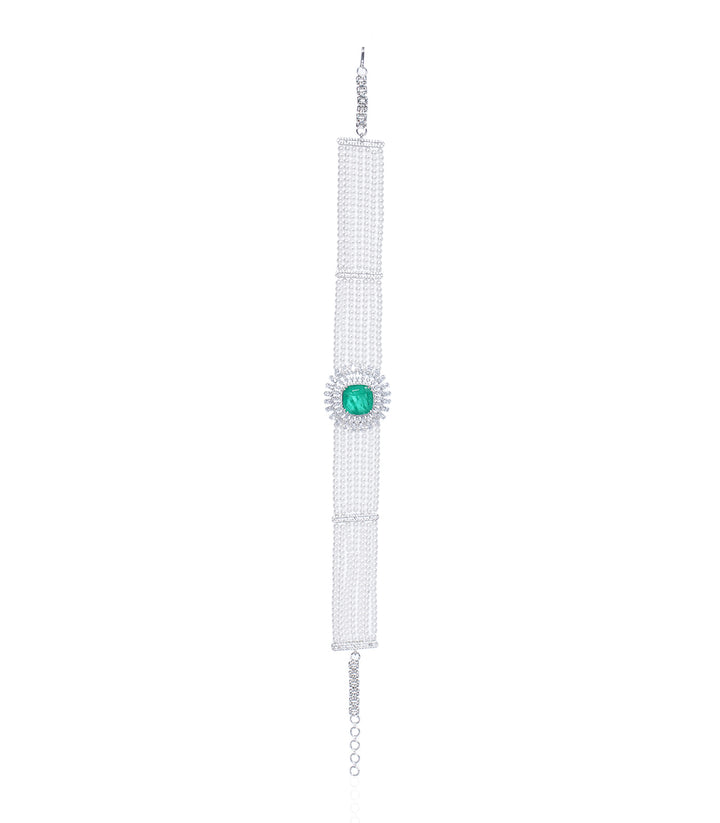 SNEH  GREEN ZIRCON CHOKER