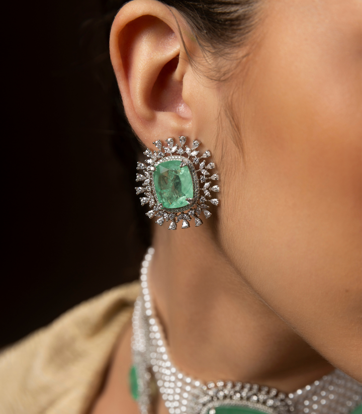AIMEE MINT ZIRCON CHOKER