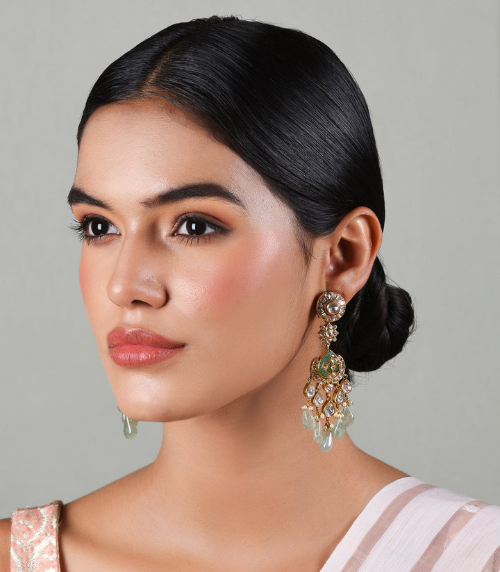 NANDITA GREEN MOISSANITE EARRING