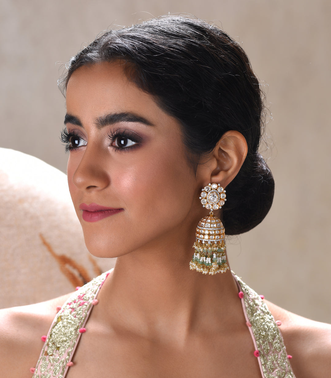 BHAVYA  MOISSANITE JHUMKA