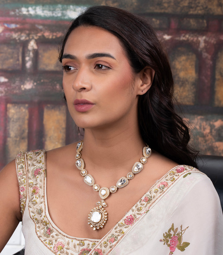 Hanita Polki Necklace Set