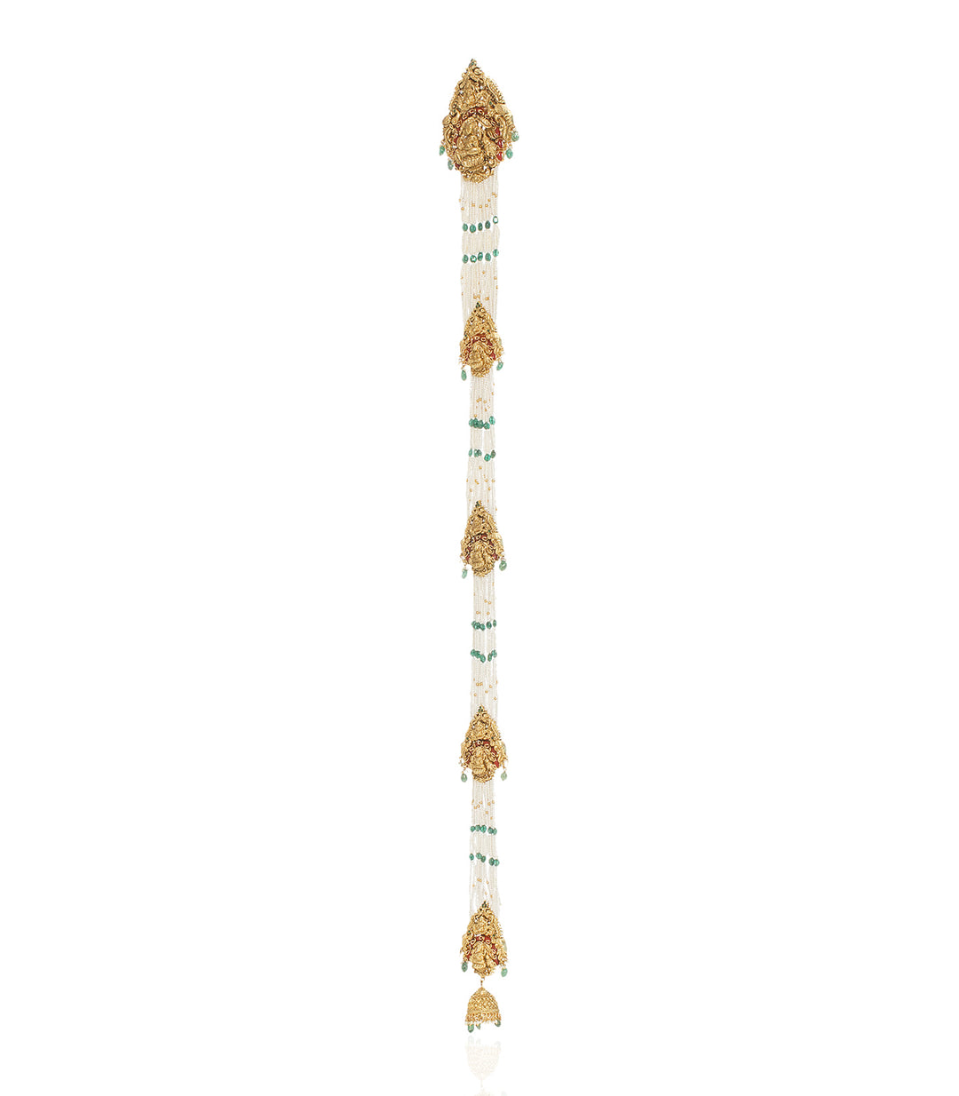 ADITRI GOLD PLATED CORAL CHOTI