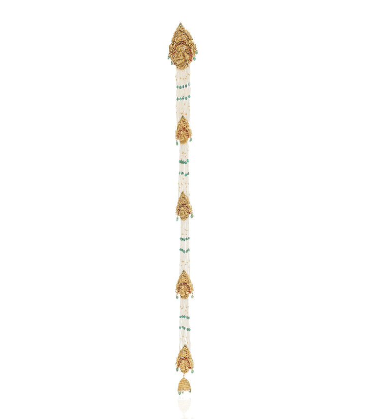 ADITRI GOLD PLATED CORAL CHOTI