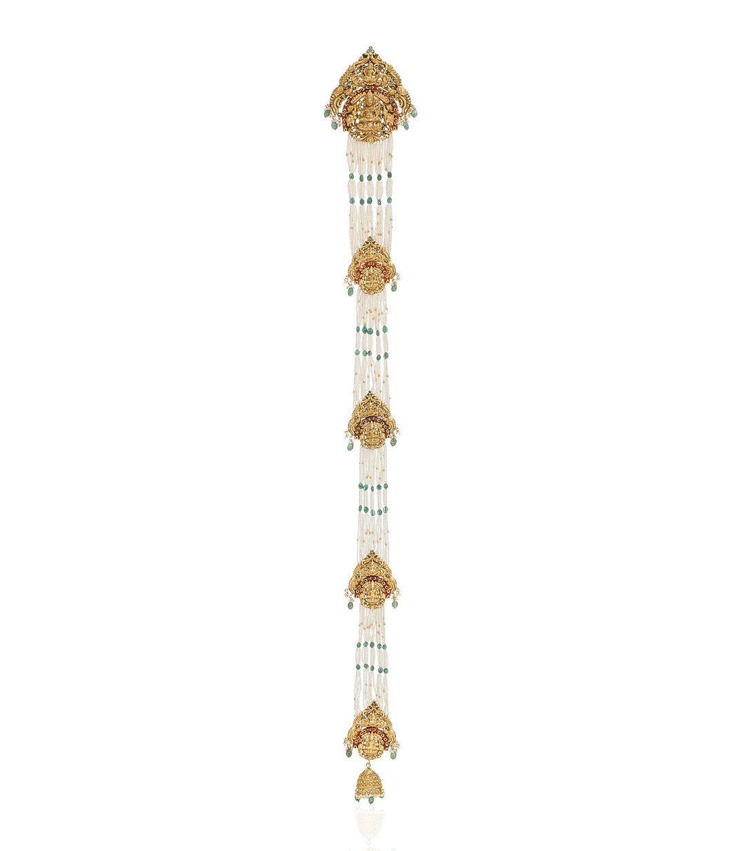 ADITRI GOLD PLATED CORAL CHOTI