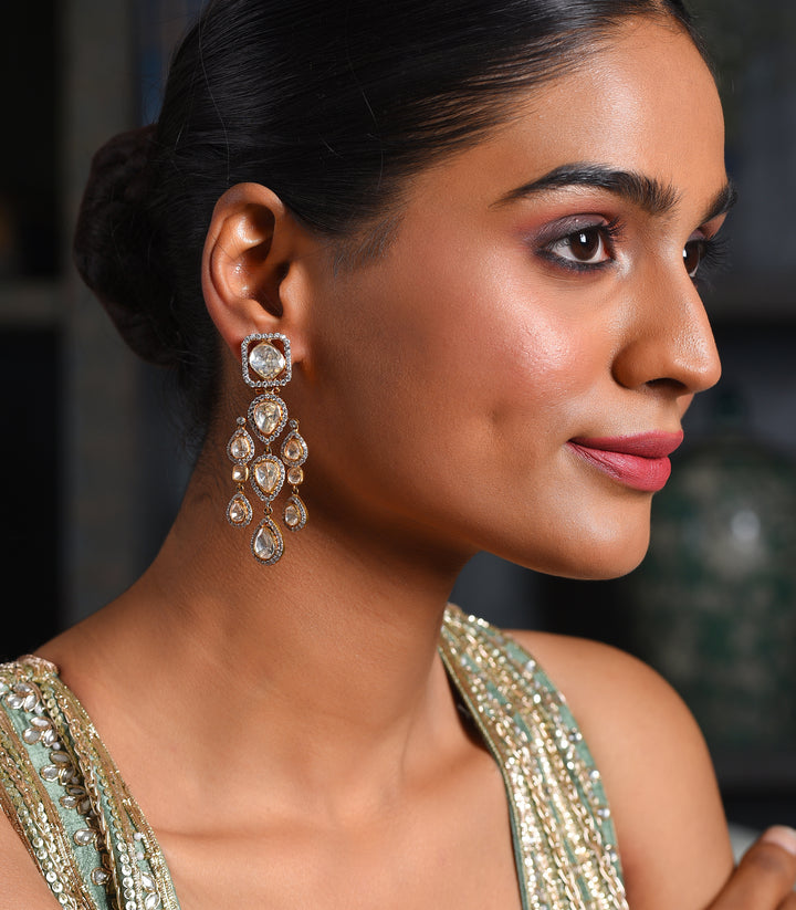 BHAVITHA  MOISSANITE EARRING