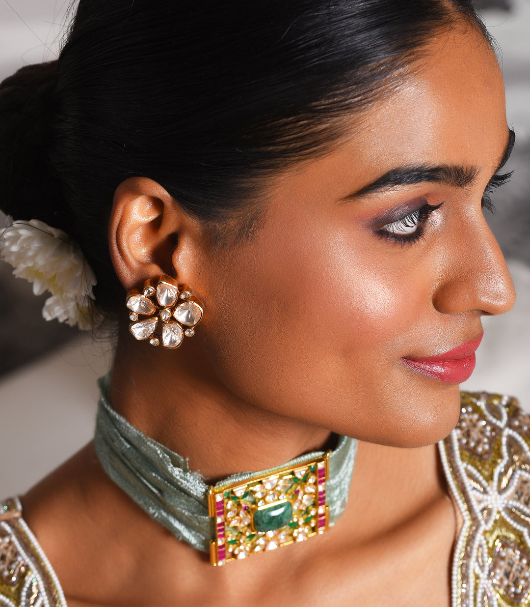Devasree Moissanite Stud