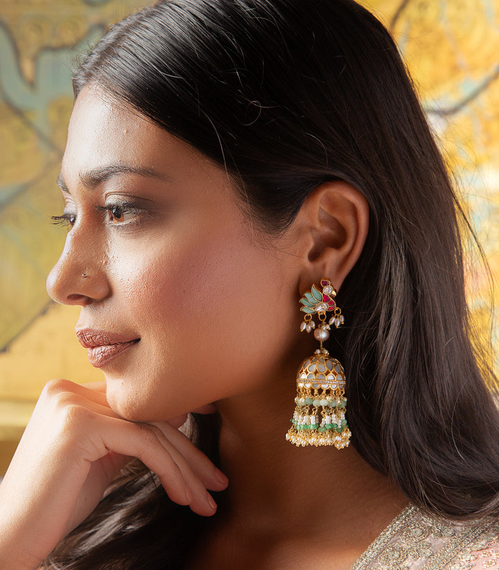 MITALI MOTHER OF PEARL JHUMKA