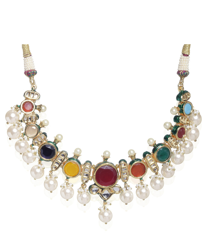 Medhasvi Navratan Choker Set