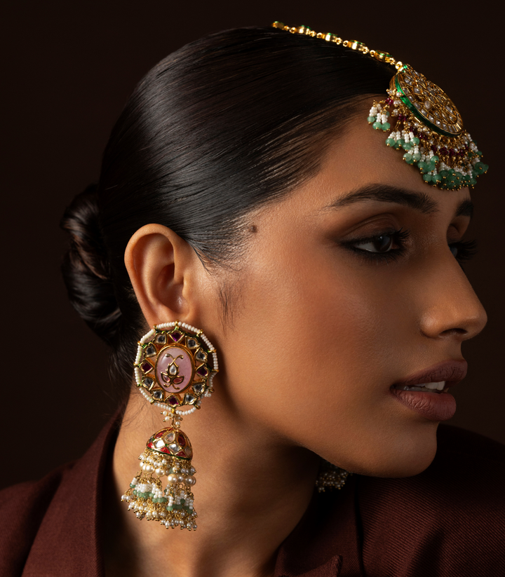 ANIKA RED KUNDAN JHUMKA