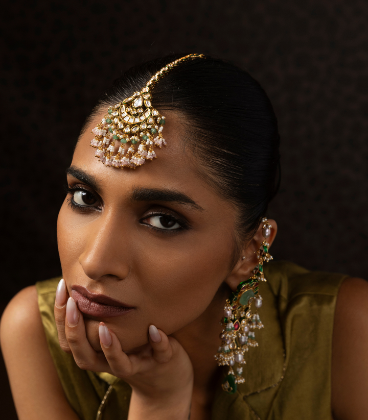 ZAINAB GREEN KUNDAN TIKA