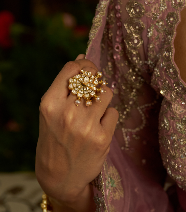 GITANJALI WHITE  MOISSANITE RING