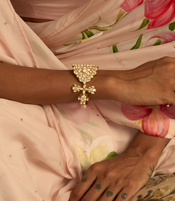 AVNI GOLD PLATED MOISSANITE BANGLES