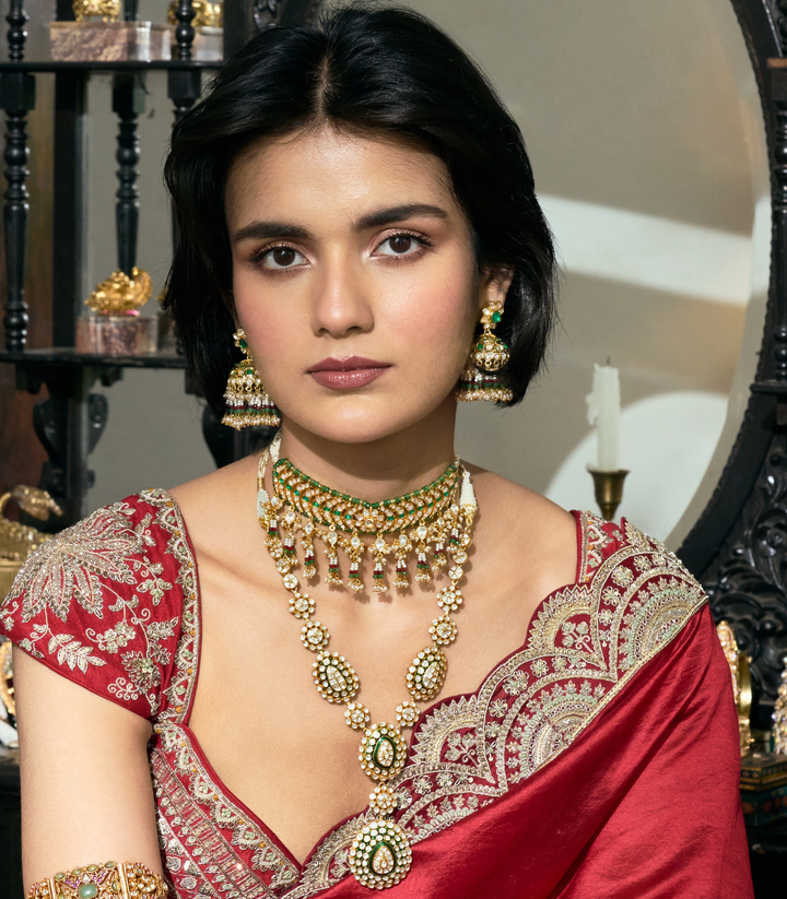 BHUMI GREEN MOISSANITE NECKLACE SET