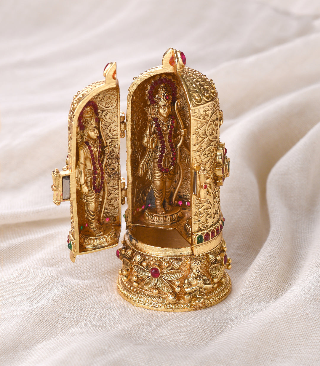 GOLD PLATED RAM DARBAR SINDOOR BOX