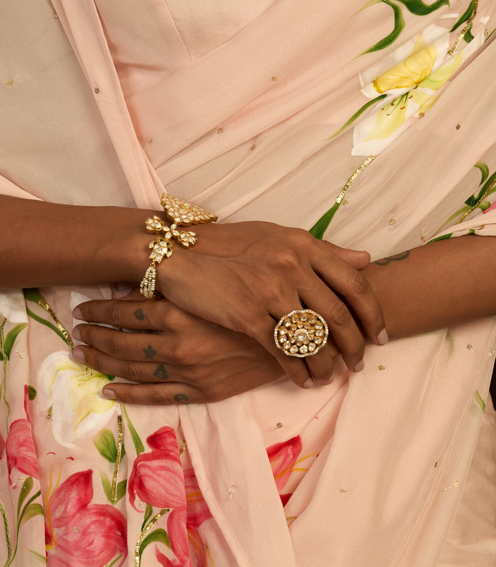 AVNI GOLD PLATED MOISSANITE BANGLES