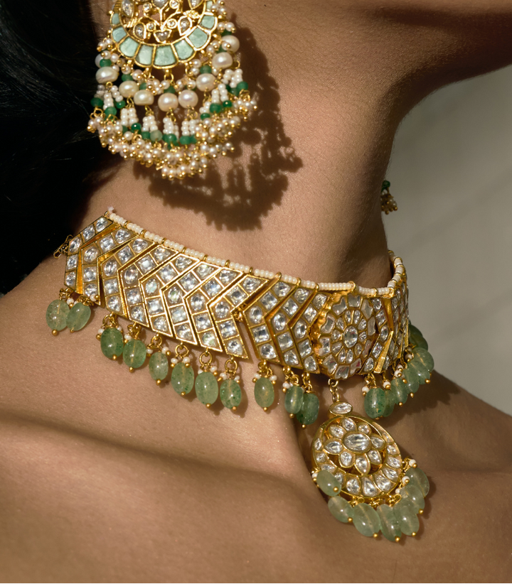 NEHA GREEN KUNDAN CHOKER