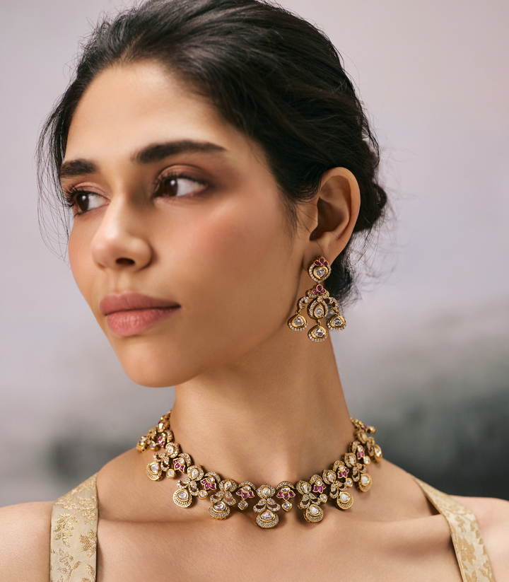 RAKUL POLKI NECKLACE SET
