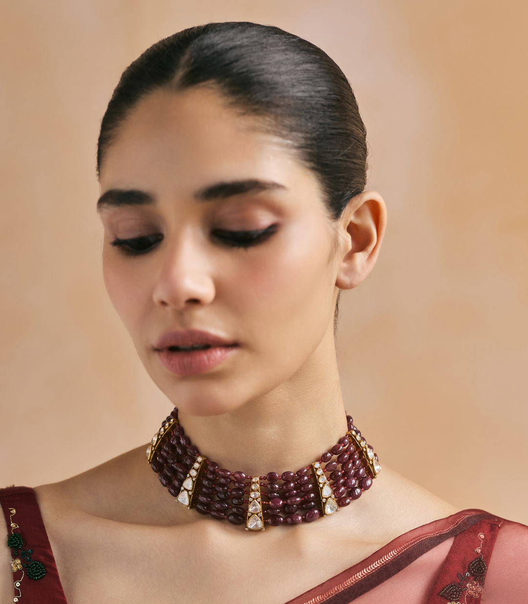 VIDYA RUBY MOISSANITE CHOKER