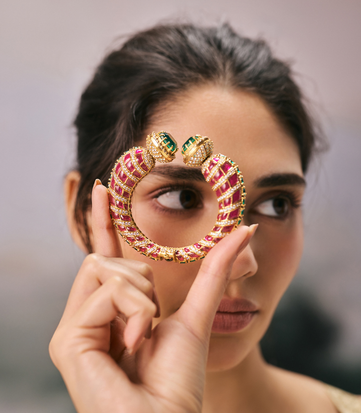 MENKA RED & GREEN BANGLES