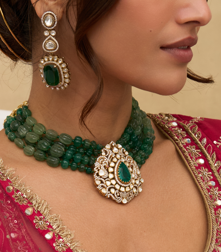 AMREEN GREEN MOISSANITE CHOKER