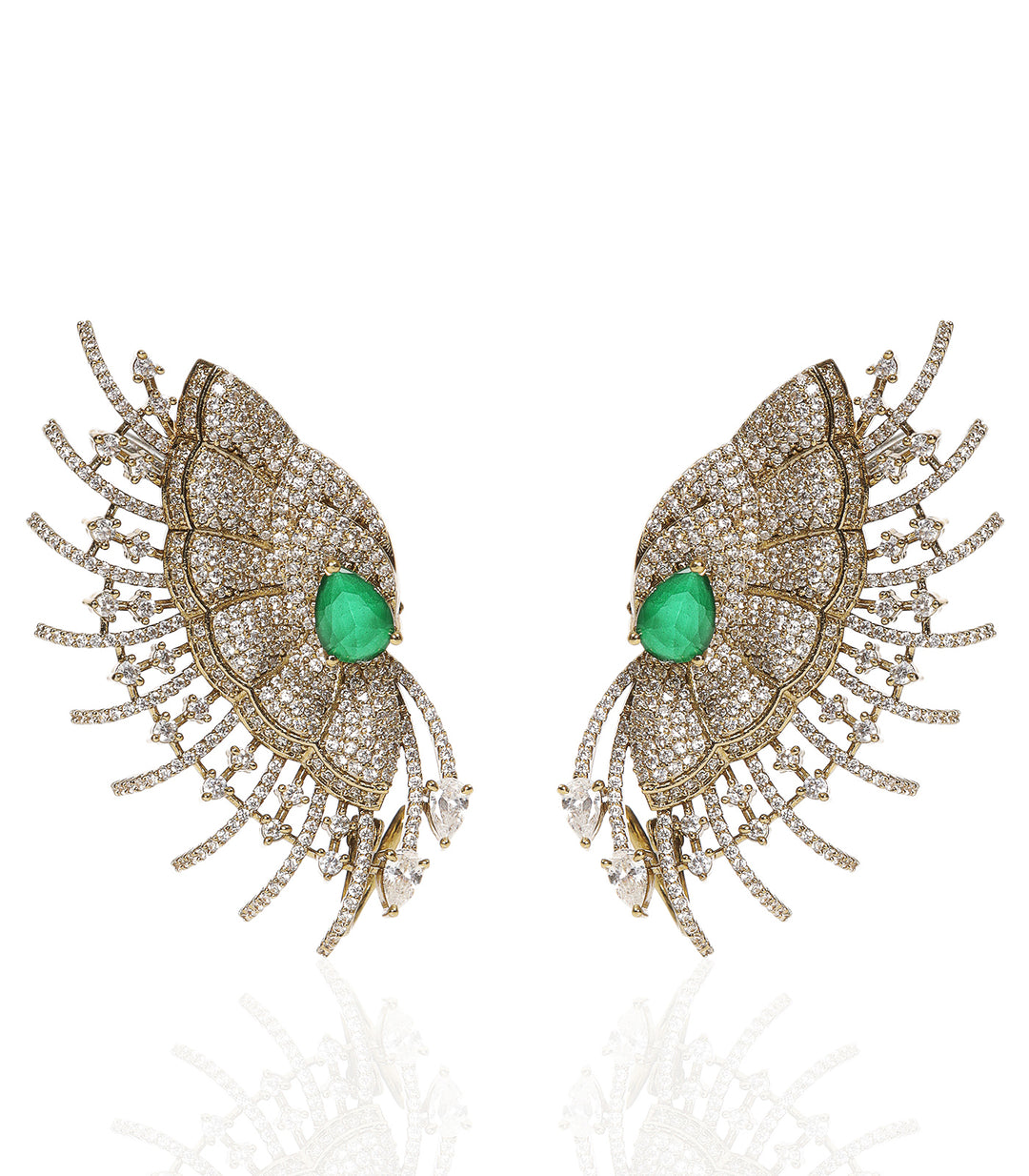 SADHVI ANTIQUE FINISH POLKI EARCUFF
