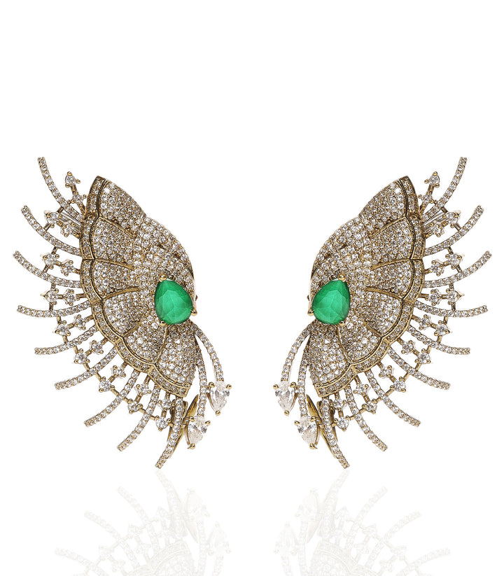 SADHVI ANTIQUE FINISH POLKI EARCUFF