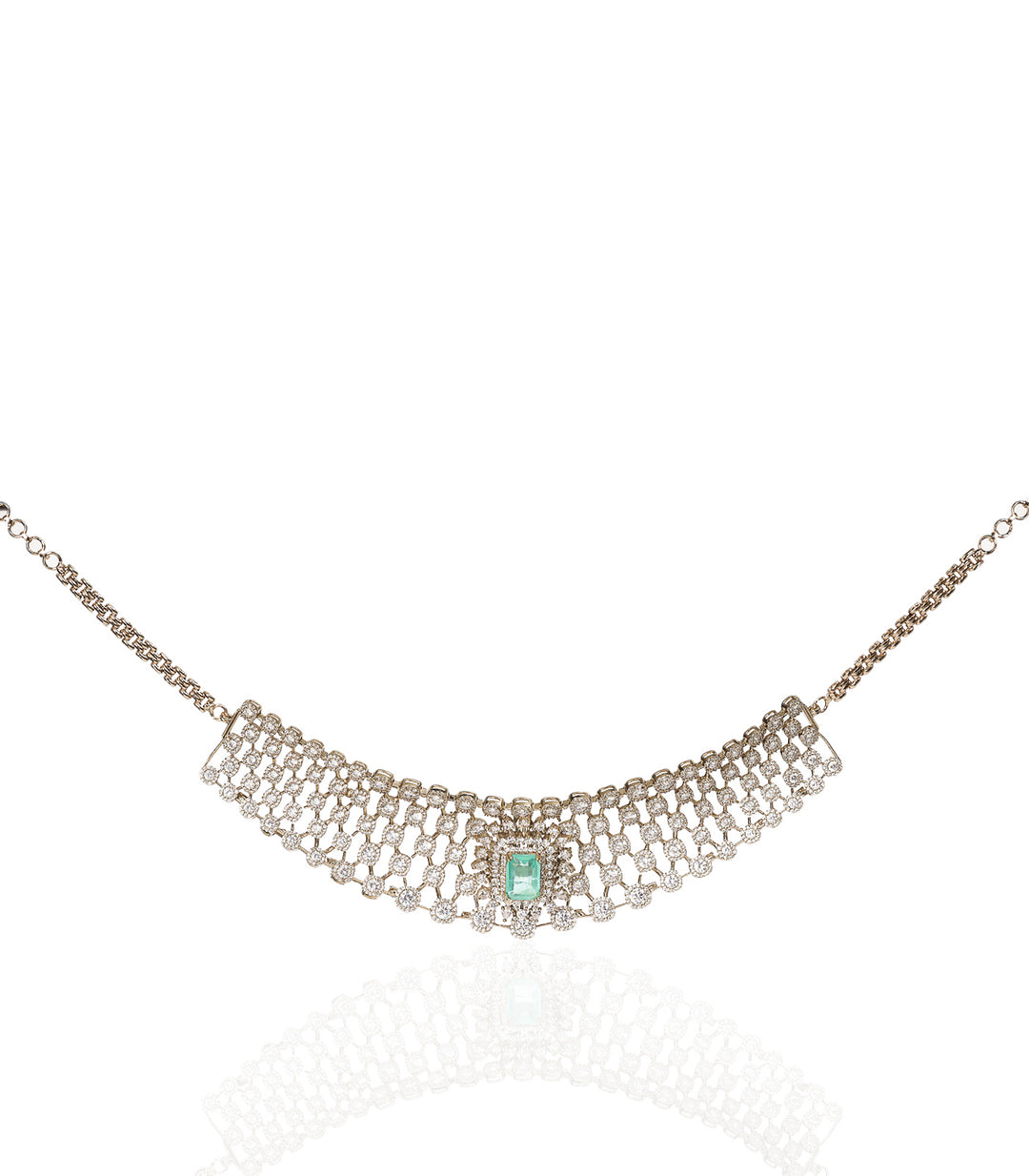 HETAL MINT POLKI NECKLACE SET
