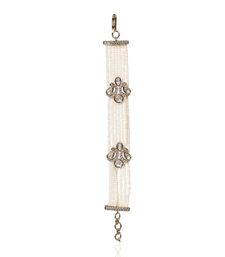 RAJVISHA ANTIQ FINISH POLKI EARCHAIN