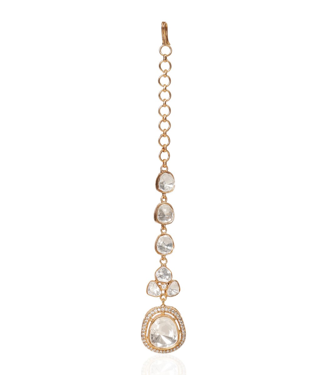 EKANIKA GOLD PLATED  POLKI TIKA