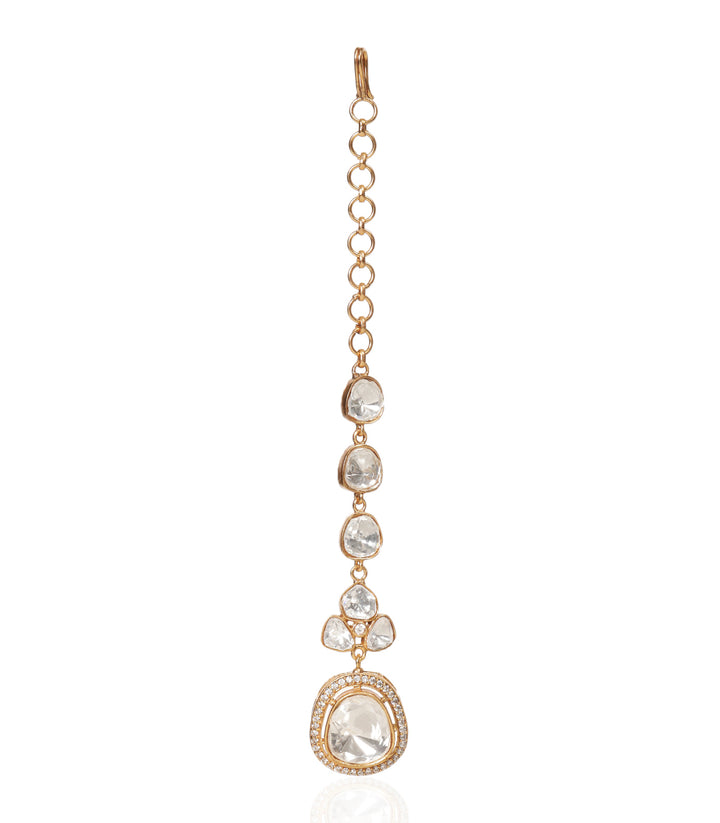 EKANIKA GOLD PLATED  POLKI TIKA