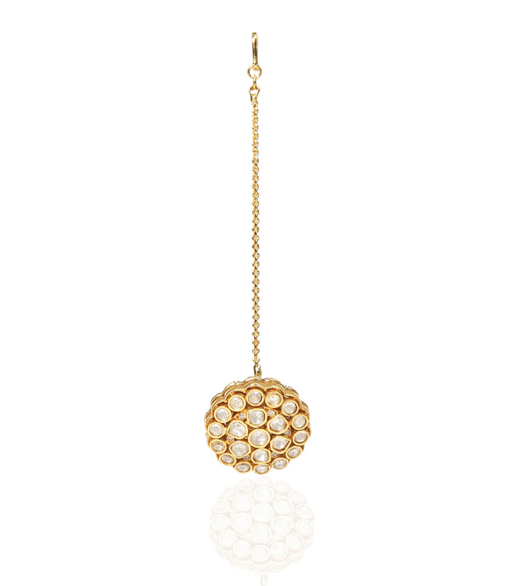 HETAL GOLD PLATED  POLKI BORLA