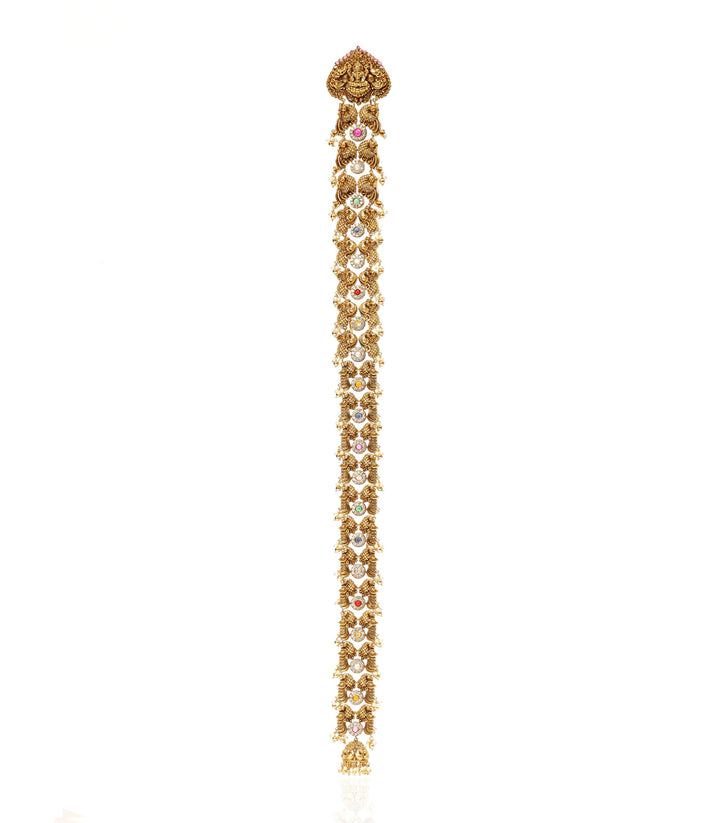 TANIA RED GOLD PLATED CHOTI
