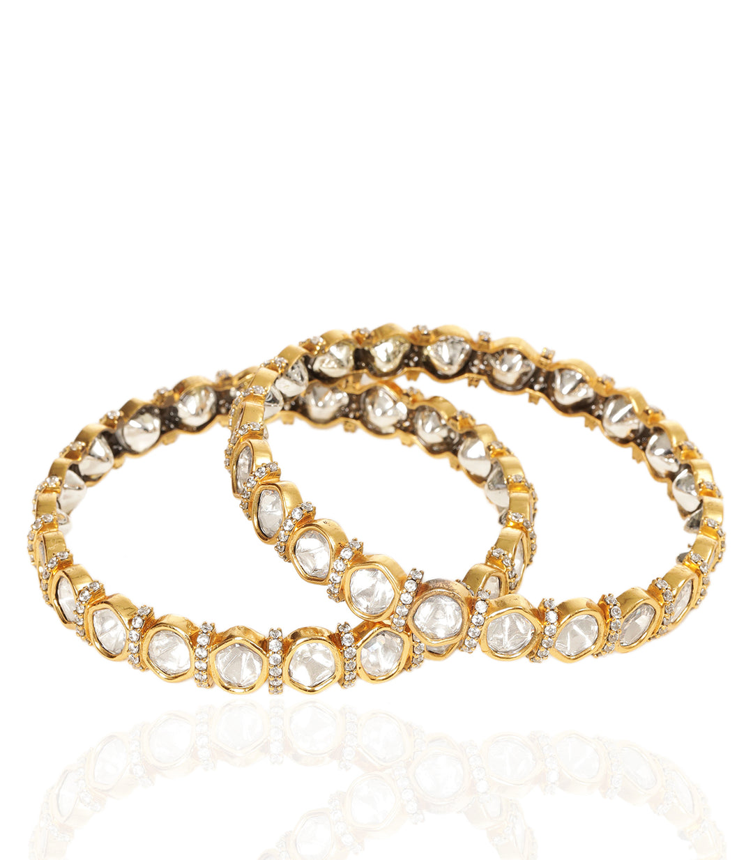 DEVIKA ANTIQUE FINISH POLKI BANGLES