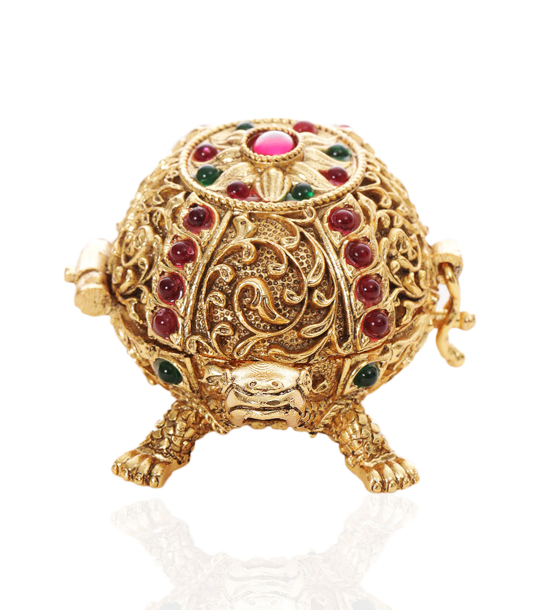 KAMATH RED & GREEN GOLDPLATED ORNATE BOX